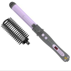 AIKO PRO 6 in 1 Ceramic LCD Curling Iron with Straightener Brush Instant Heat-Up